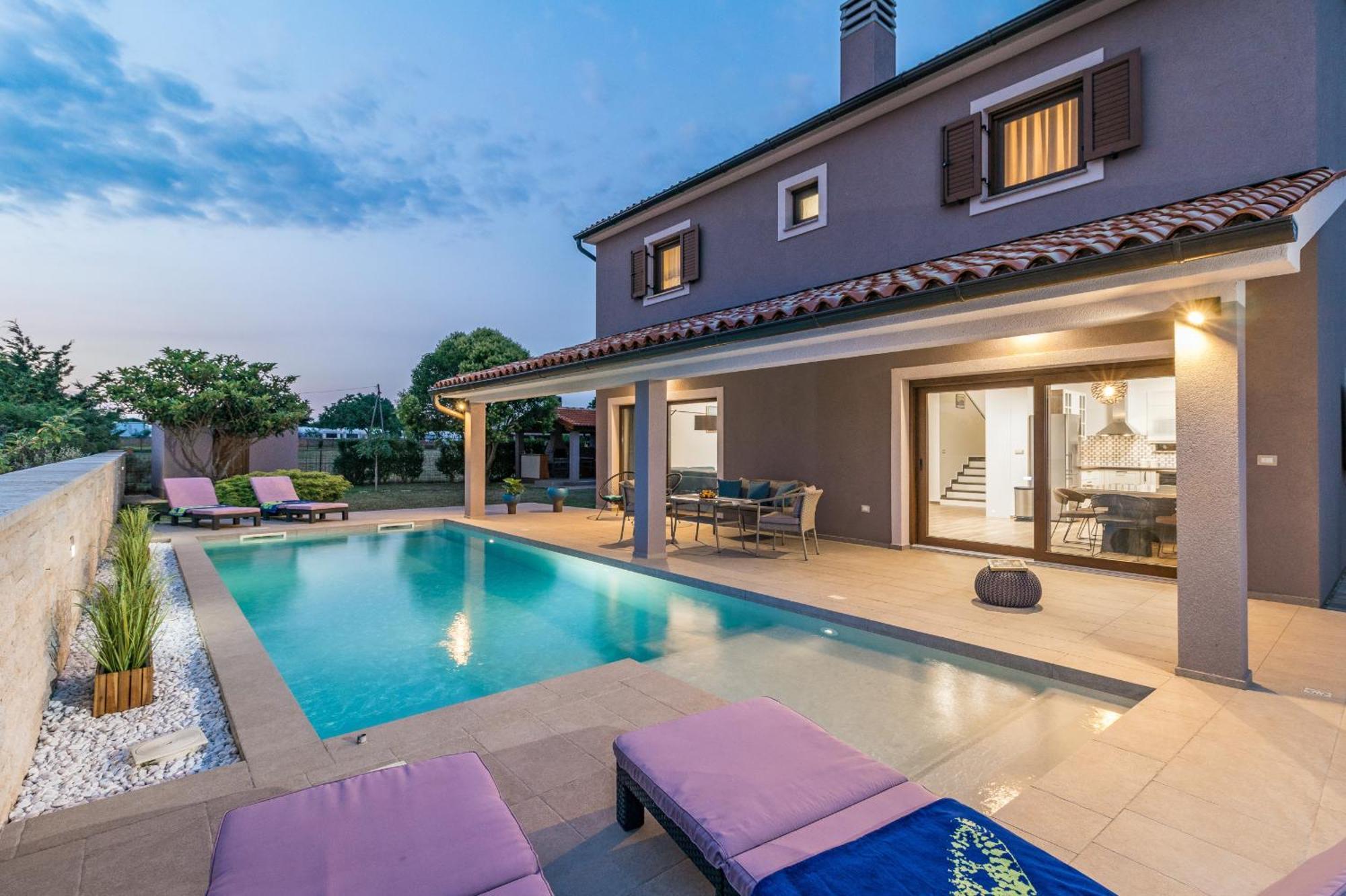 Villa Roma Near Pula For 6 People With Private Pool Jadreski Exterior photo