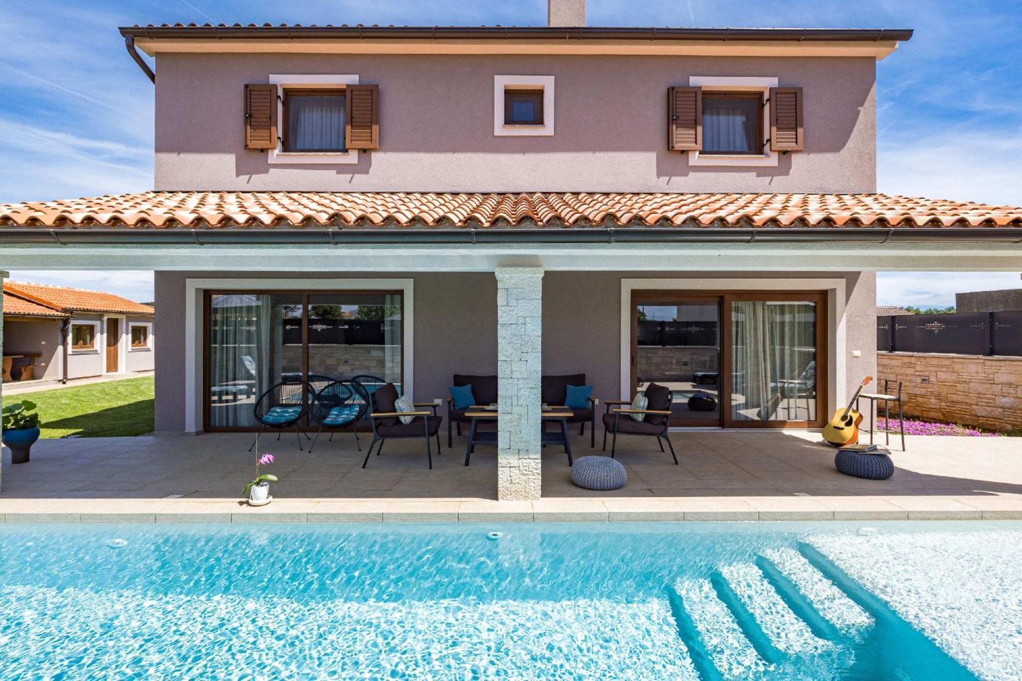 Villa Roma Near Pula For 6 People With Private Pool Jadreski Exterior photo